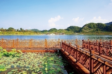 贵州都匀杉木湖中央公园市政景观项目